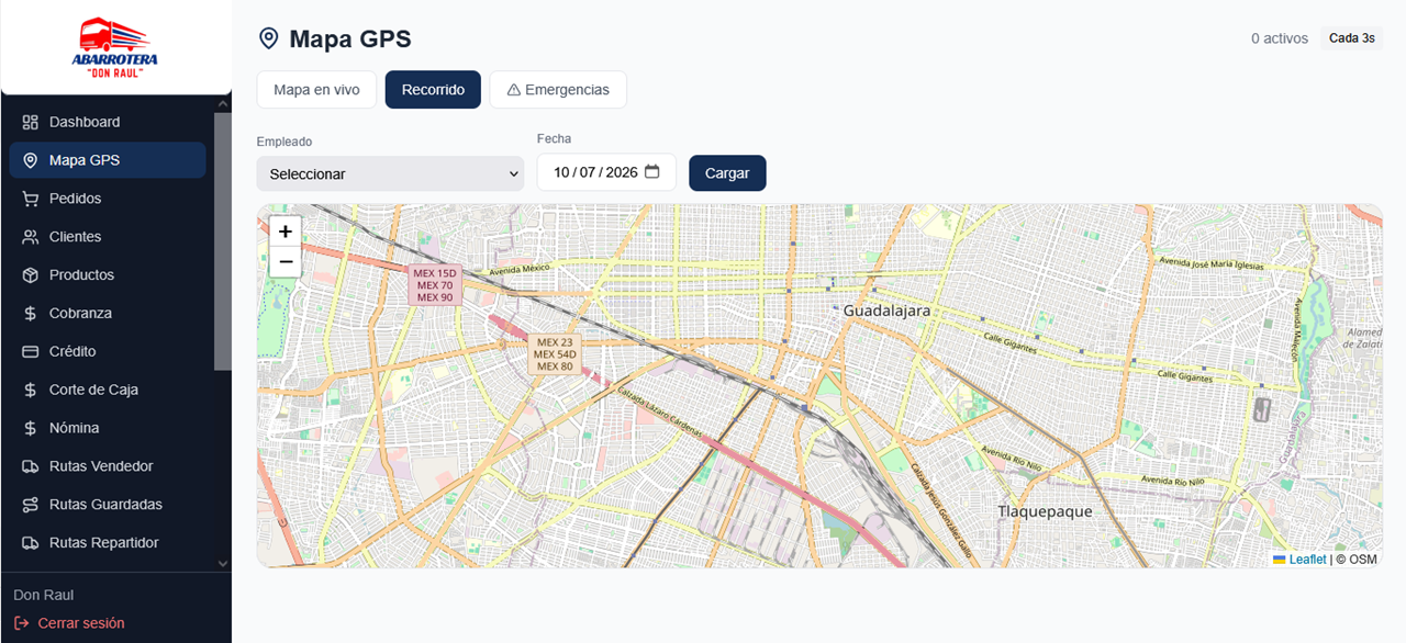 Mapa recorrido