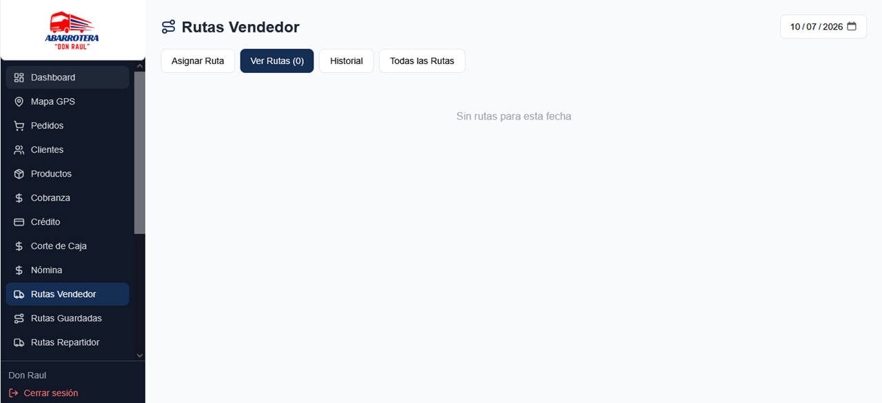 Ver rutas vendedor