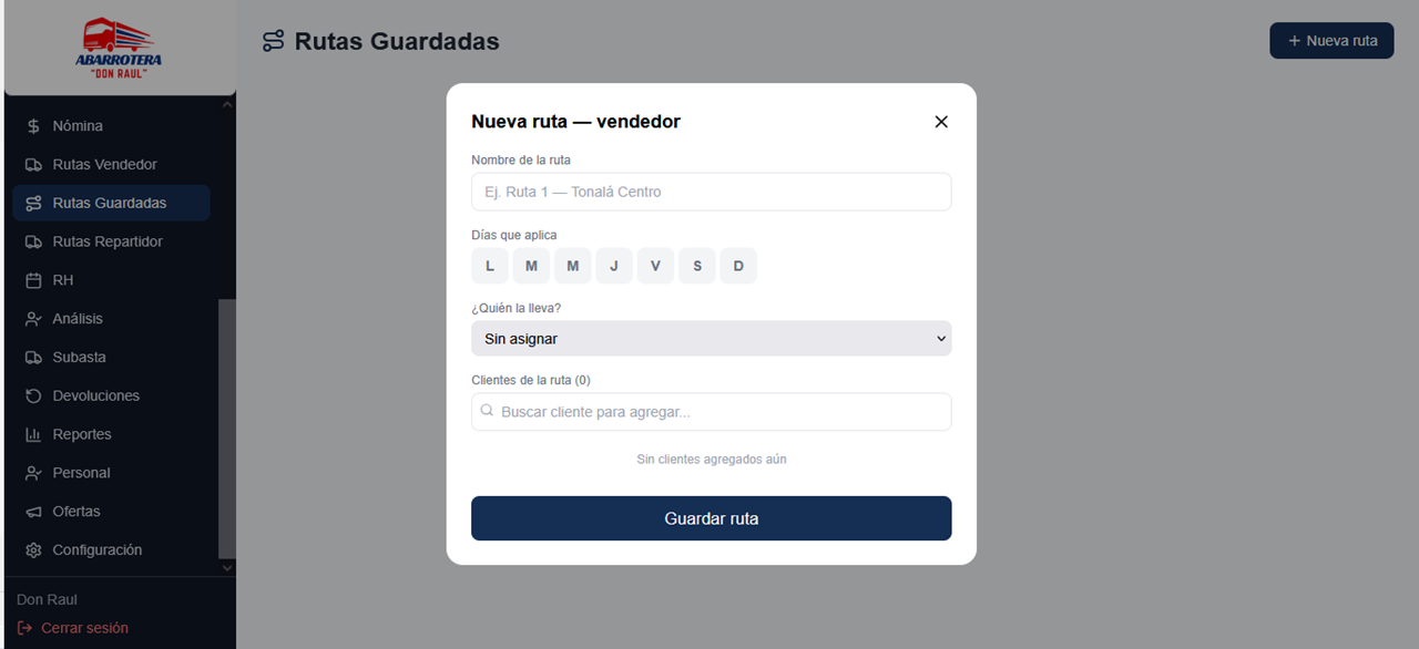Nueva ruta guardada