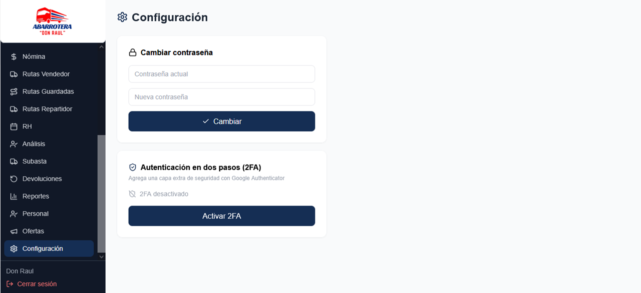 Configuración