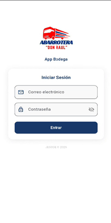 Login App Bodega