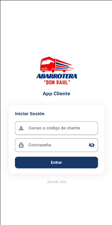 Login App Cliente