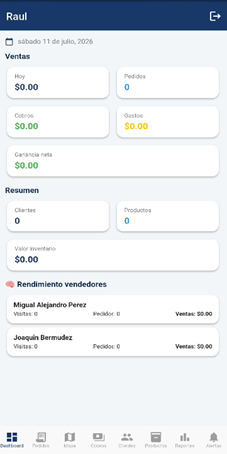 Dashboard App Don Raúl