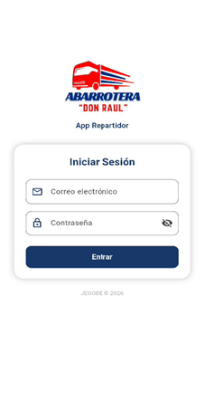 Login App Repartidor