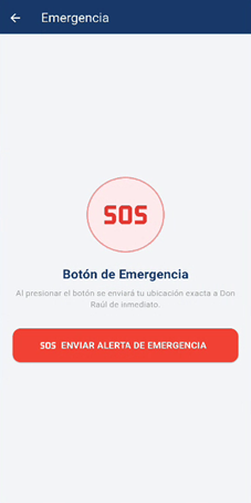 Botón SOS App Repartidor