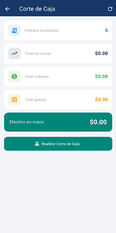 Corte de Caja App Vendedor